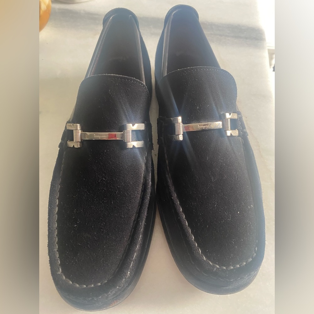 Mens Salvatore Ferragamo Suede Slip ons. Great condition.